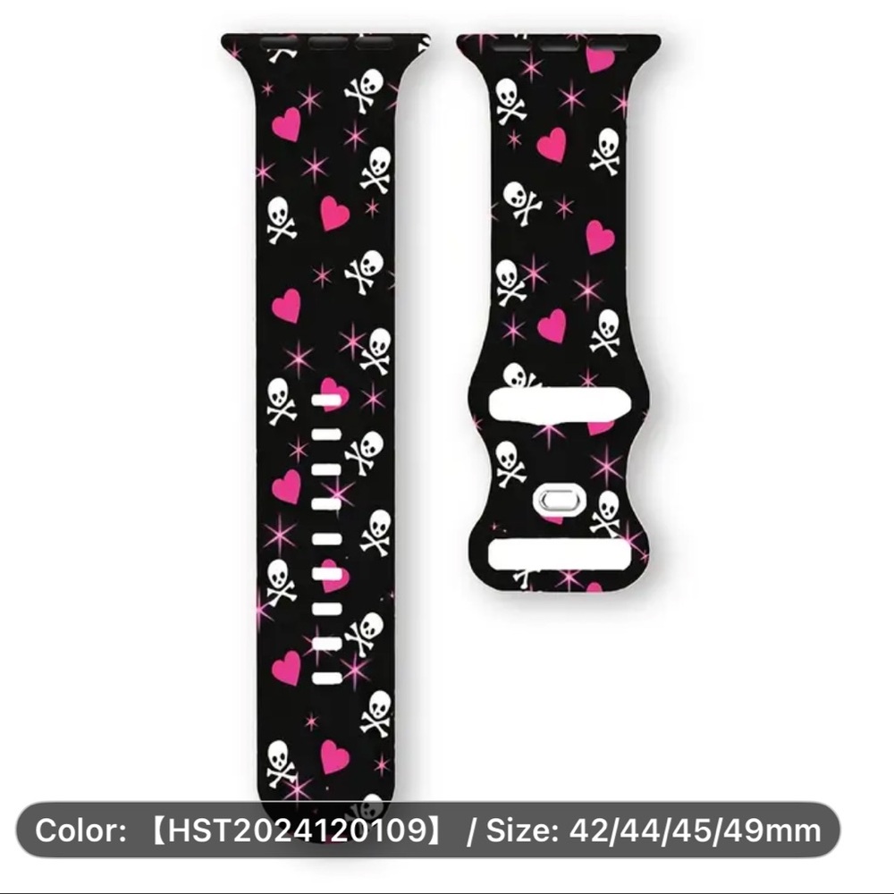 🎃 Skull and Heart Apple Watch Band 👻